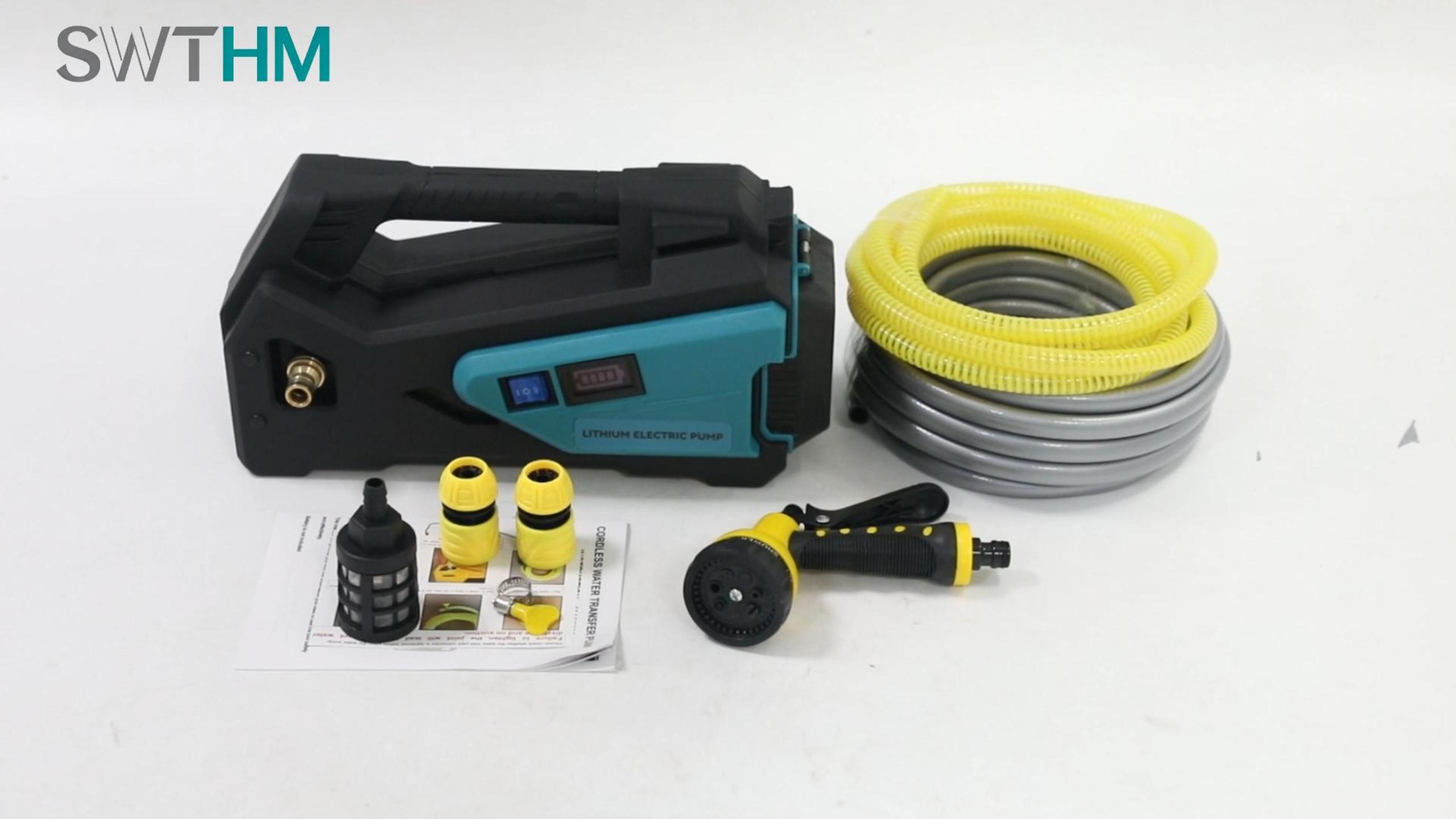 Amazon | SWTHM 自吸式ウォーターポンプ 【マキタ 互換品】 充電式排水